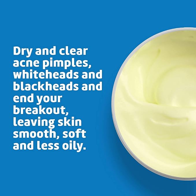 De La Cruz 10% Sulfur Ointment - Cystic Acne Treatment for Face and Body - Daily 10 Min Spot Treatment Mask Safe and Effective Game Changing Hormonal Acne Treatment that Clears Up Pimples 2.6oz 2 Pack
