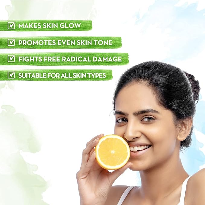Mamaearth Vitamin C Face Serum for Skin Illumination | with Hydrating Gotu Kola Oil | Helps Fight Free Radical Damage & Dryness | Firming Serum for All Skin Types | 1.01 Fl Oz/30ml