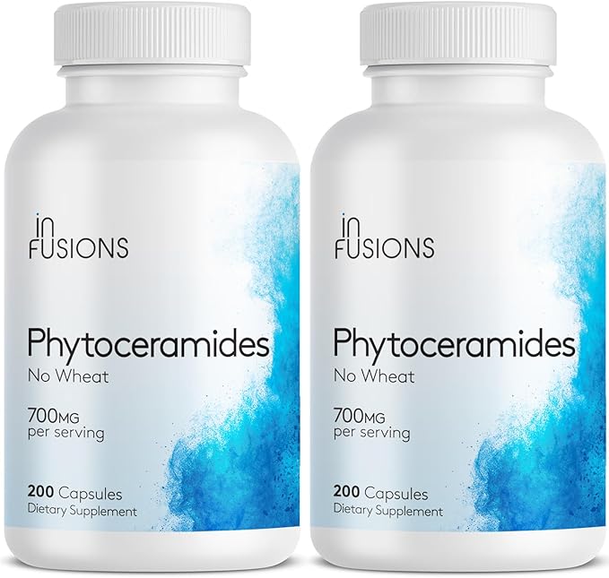 Phytoceramides 200 Capsules Skin Repair Rejuvenation Anti-Aging Support Plant-derived Ceramides 700mg Gluten Free Non-GMO (2)