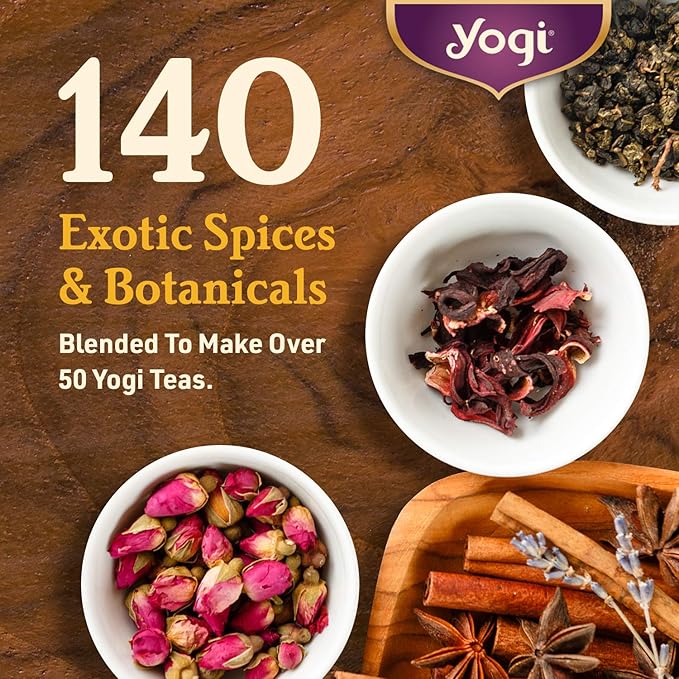 Yogi Tea - Throat Comfort (6 Pack) - Soothes the Throat with Wild Cherry Bark, Licorice Root, Mullein, and Ginger - Caffeine Free - 96 Organic Herbal Tea Bags