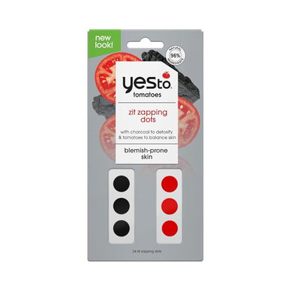 Yes To Tomatoes charcoel Set – Face Mask, Scrub & Cleanser, Moisterizer, Spot Treatment