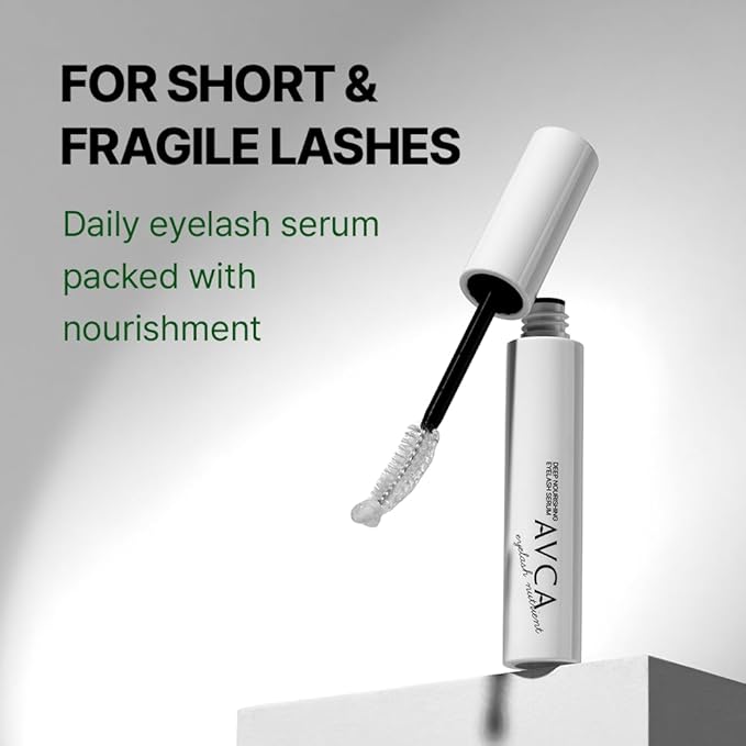 AVCA Deep Nourishing Eyelash Serum - Premium Eyelash Growth Serum for Longer, Fuller, and Thicker Lashes (9ml/0.30fl.oz.)
