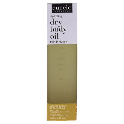 Cuccio Naturale Hydrating Dry Body Oil - Milk & Honey, Paraben-Free, 3.38 Oz