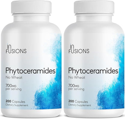Phytoceramides 200 Capsules Skin Repair Rejuvenation Anti-Aging Support Plant-derived Ceramides 700mg Gluten Free Non-GMO (2)