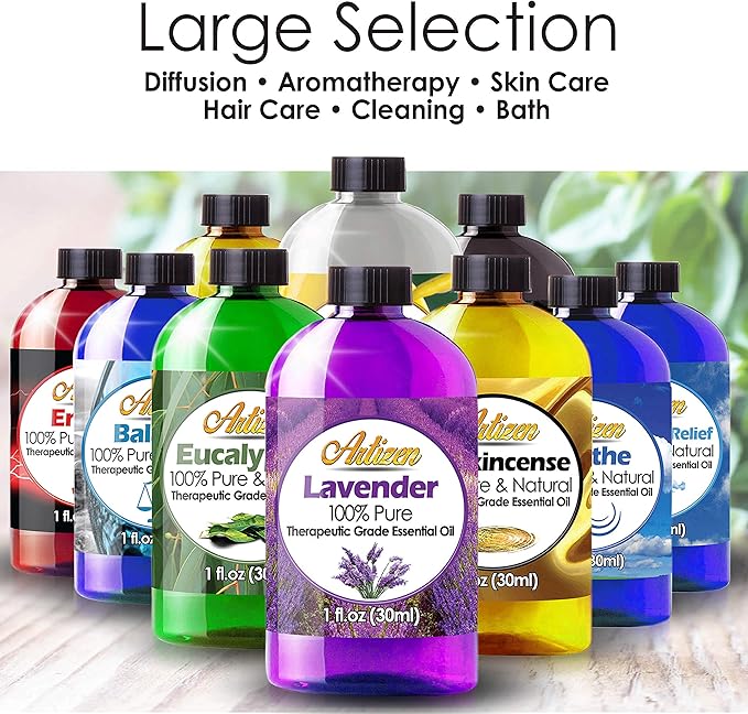 Artizen Blend Essential Oil (100% Pure & Natural - Undiluted) Therapeutic Grade - Huge 4oz Bottle for Aromatherapy, Relaxation - Aromatherapy Essential Oil